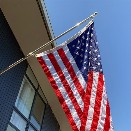 July 4 flag at Quail Hill