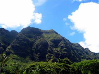 Hawaii mountains.