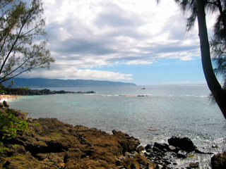 Rocky coast.